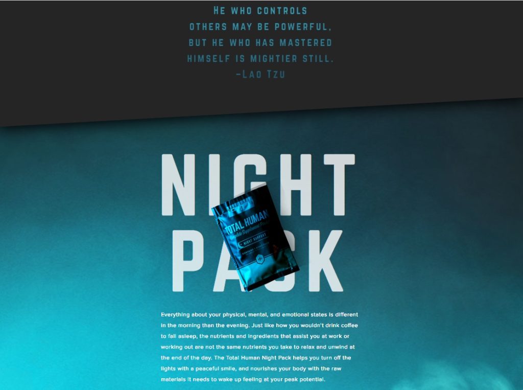 ONNIT TOTAL HUMAN NIGHT PACK UK