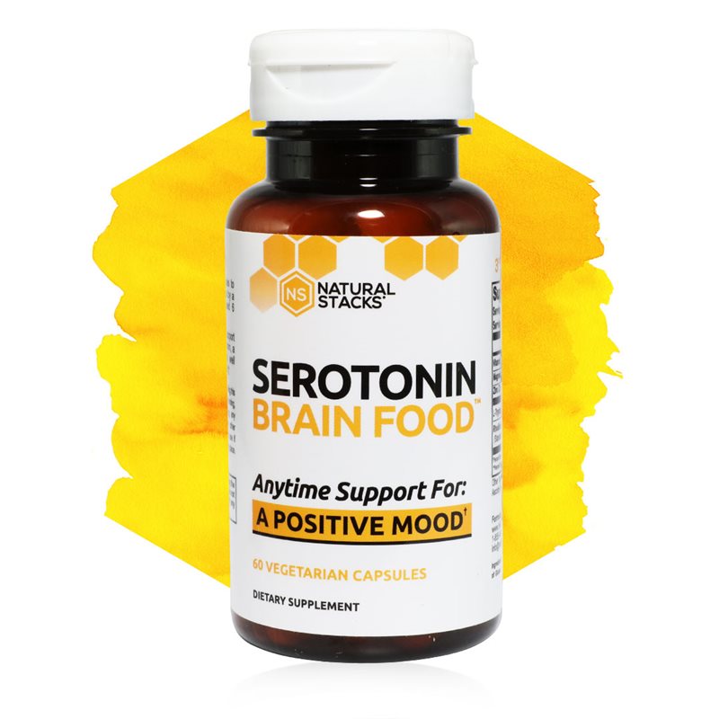Serotonin Brain Food by Natural Stacks 60ct XBrain