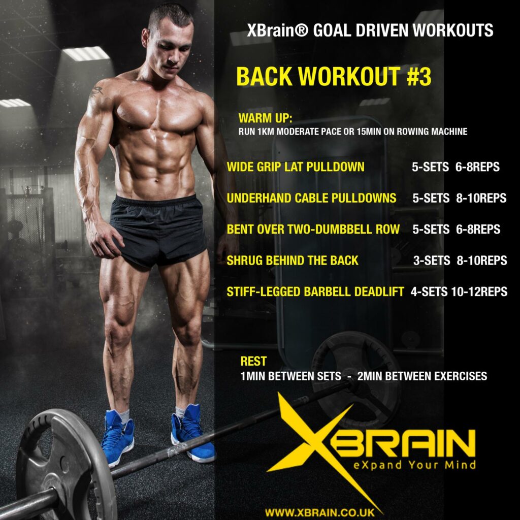 XBRAIN GOAL DRIVEN WORKOUTS – BACK WORKOUT #3 1 back workout 3