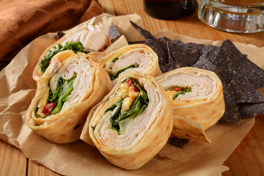 Turkey and cheese wrap