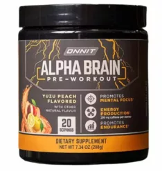 Onnit Alpha BRAIN Pre-Workout Yuzu Peach